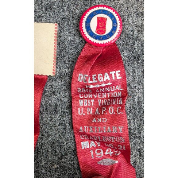 Vintage Postal Clerks And Auxiliary Delegate Ribbons Lot Of 12 Convention Badges - Picture 8 of 10